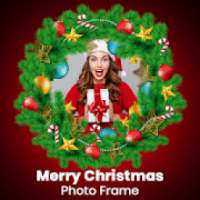 Happy Christmas Day Photo Frame - New Year Editor