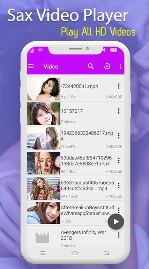 Sax Video Player 2019 screenshot 1
