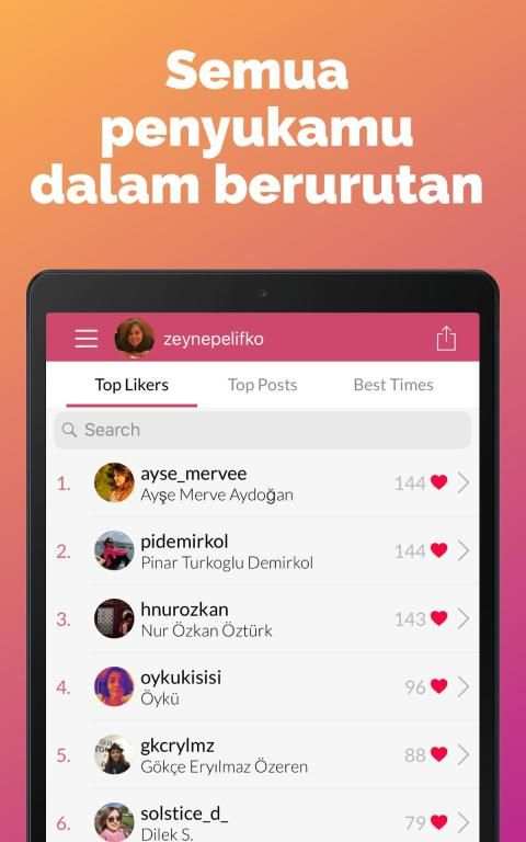 Aplikasi Analisis&Asisten Instagram Liker Analyzer screenshot 13