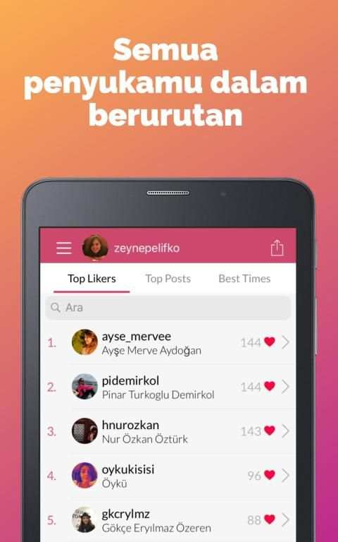 Aplikasi Analisis&Asisten Instagram Liker Analyzer screenshot 5