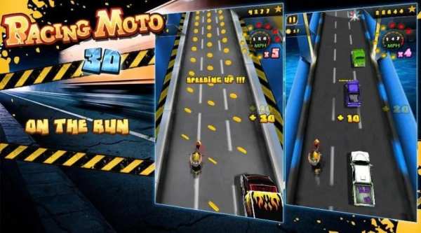 Racing Moto 3D screenshot 2