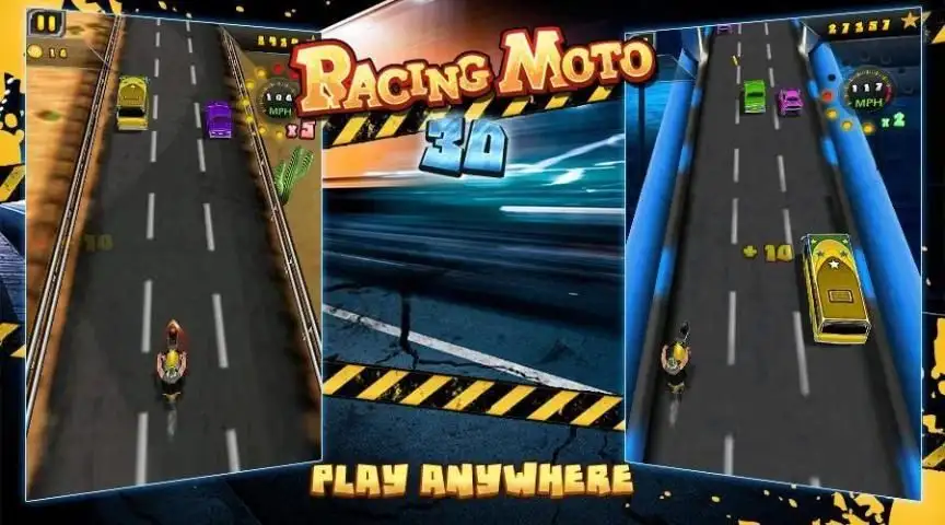 Racing Moto 3D screenshot 1