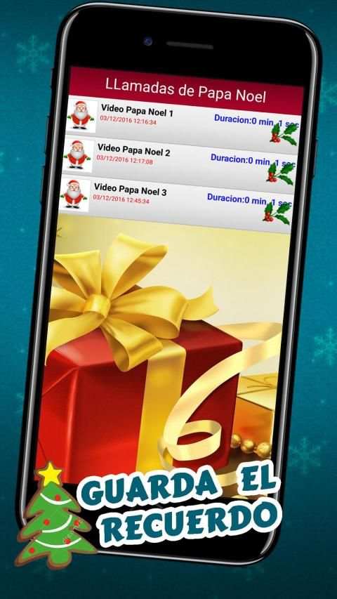 Videollamada Papa Noel ESPAÑOL- te llama gratis! screenshot 2
