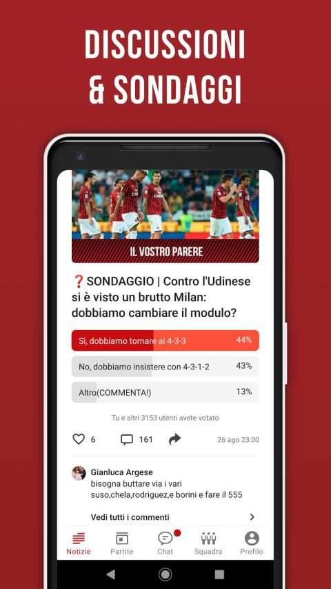 Rossoneri Live – App non ufficiale di Milan screenshot 5