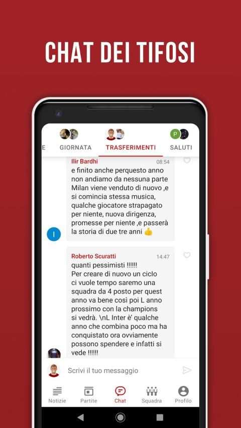Rossoneri Live – App non ufficiale di Milan screenshot 3