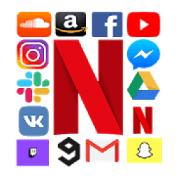 Social media : All in one redes sociales icon