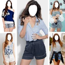 Women Shorts Outfit Photo Suit