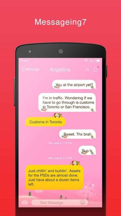 Messaging+ 7 Free - SMS, MMS screenshot 3