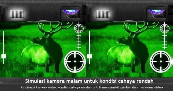 Simulasi penglihatan malam - kondisi cahaya rendah screenshot 1