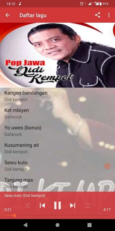 Didi kempot mp3 offline screenshot 4