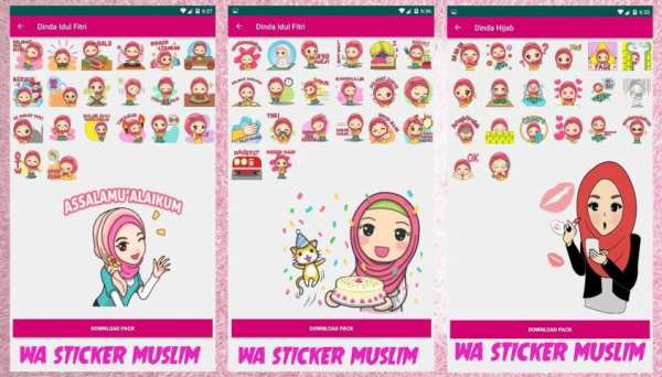 WA Sticker Muslimah Islamic Sticker Cute screenshot 3