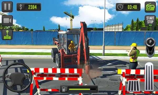 City Building Construction - Excavator Driving Sim screenshot 1