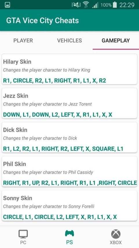 Great Theft Auto Vice City Cheats screenshot 2