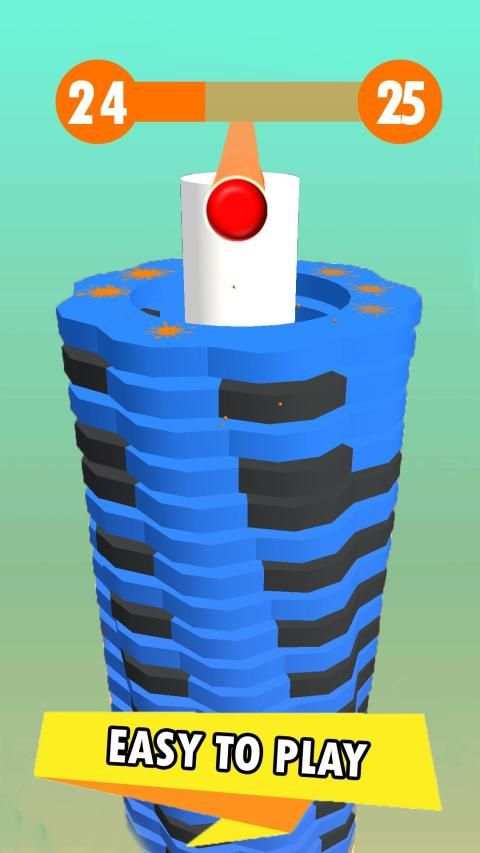 Twist Stack Breaker Ball Fall Ball Stack screenshot 1