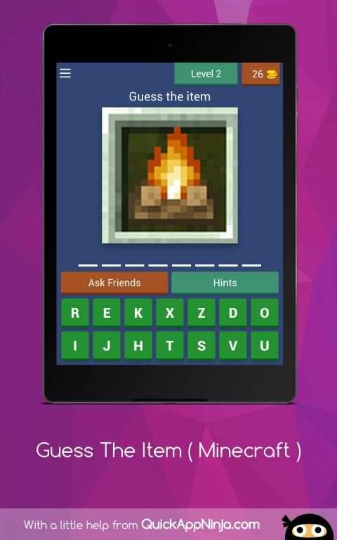 Guess The Item ( Minecraft 1.14.4 ) स्क्रीनशॉट 8