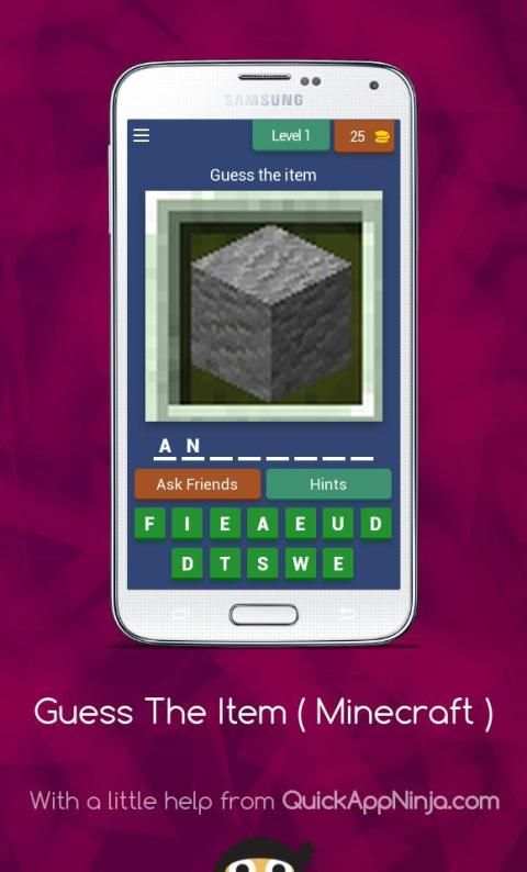 Guess The Item ( Minecraft 1.14.4 ) स्क्रीनशॉट 16