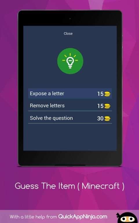 Guess The Item ( Minecraft 1.14.4 ) स्क्रीनशॉट 12