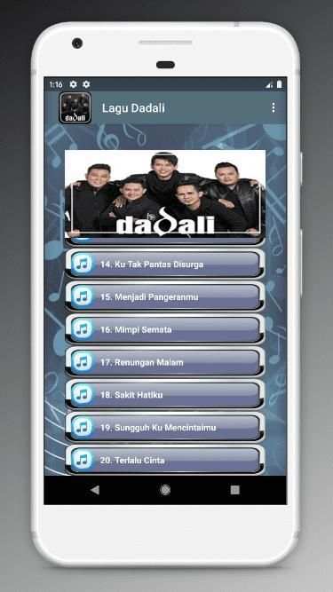 Lagu Dadali Populer Offline screenshot 2