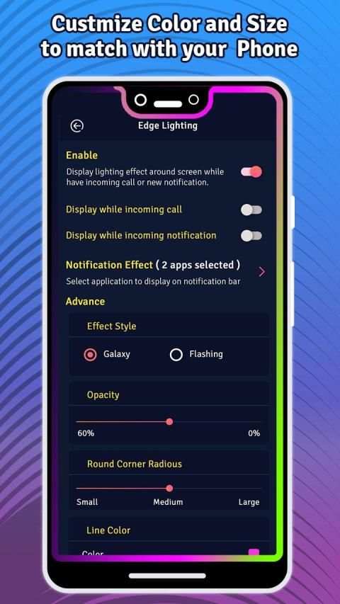 Edge Lighting - Rounded Corner & Wallpaper screenshot 4