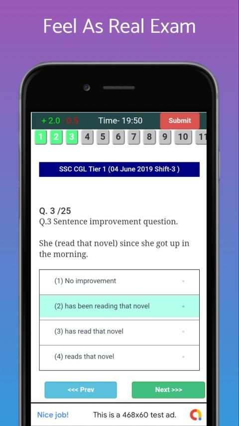SSC CGL ENGLISH PAPER MOCK TEST screenshot 3