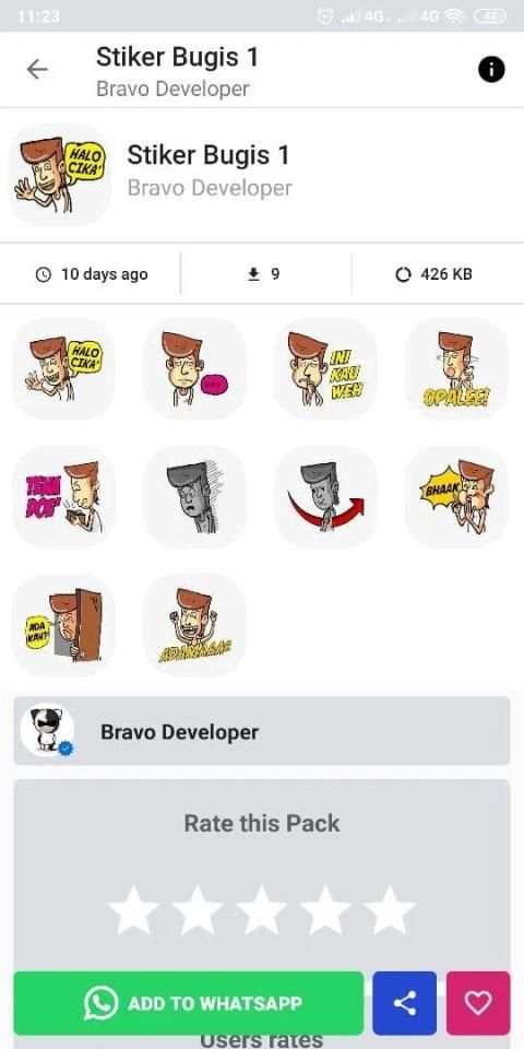Stiker Bugis Makassar Untuk WhatsApp screenshot 3