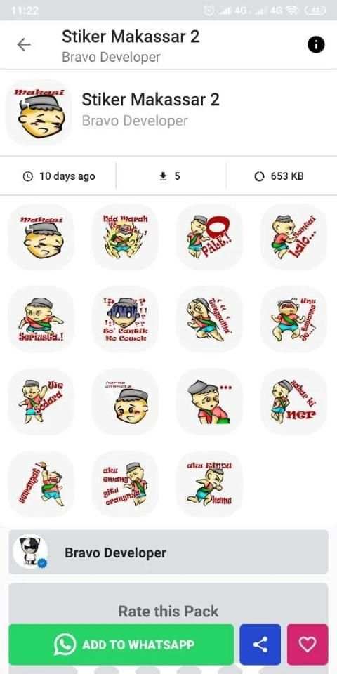 Stiker Bugis Makassar Untuk WhatsApp screenshot 1
