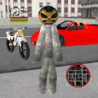 Creepy Stickman Rope Hero Gangstar Crime