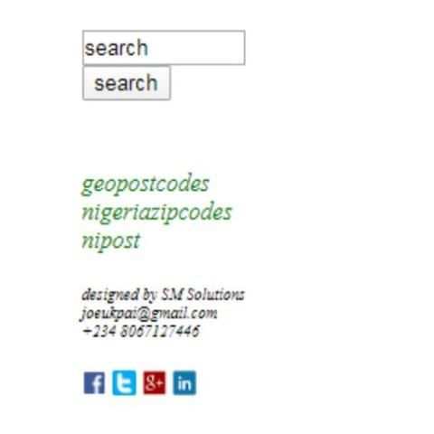 NIGERIA ZIP CODES screenshot 1