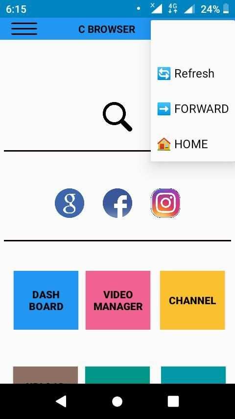 C Browser screenshot 1