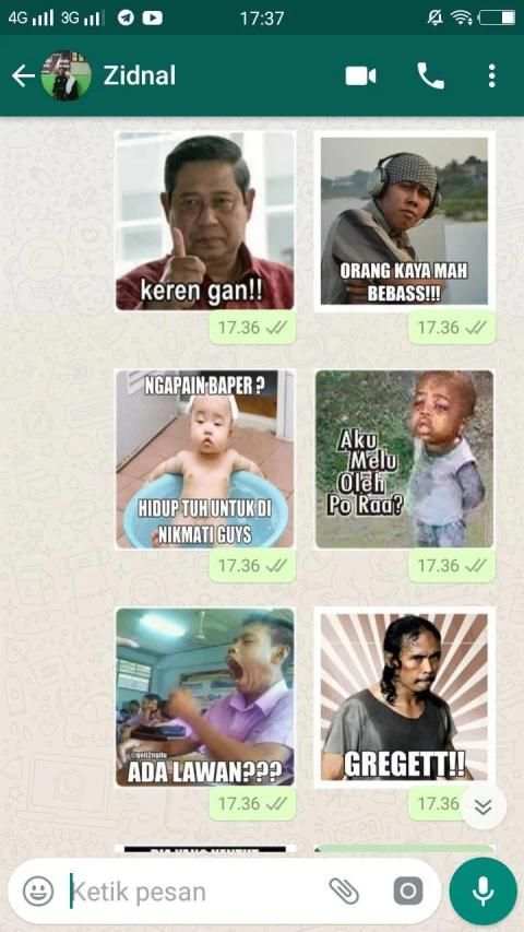 Meme Perang Gambar Lucu Stiker WA screenshot 6