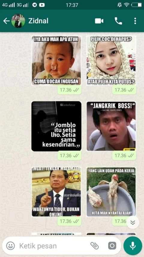 Meme Perang Gambar Lucu Stiker WA screenshot 4