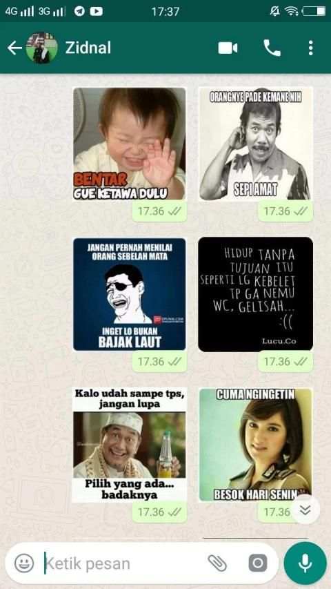Meme Perang Gambar Lucu Stiker WA screenshot 2