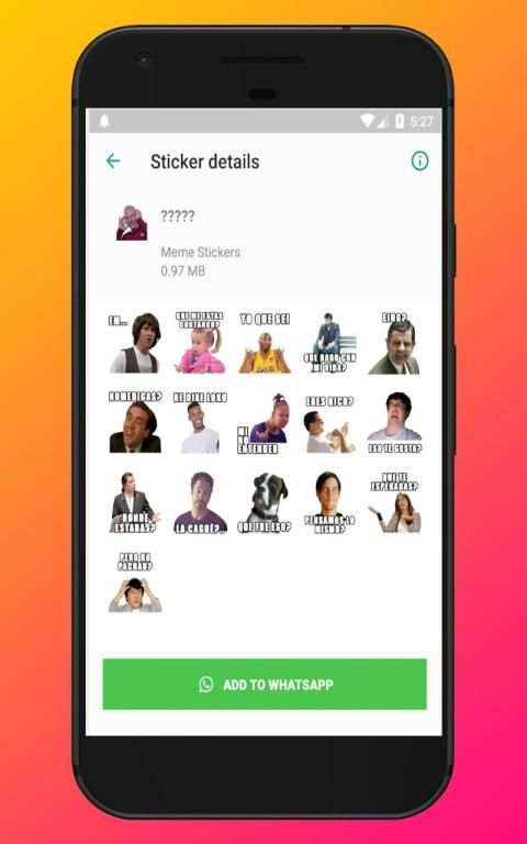Memes de Frases en Español -Stickers para WhatsApp screenshot 1