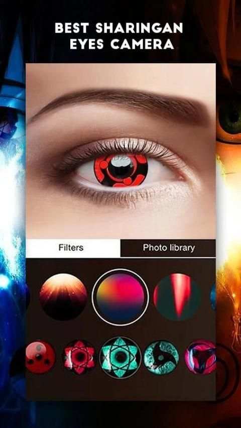 Sharingan Eyes Camera Photo Editor скриншот 7