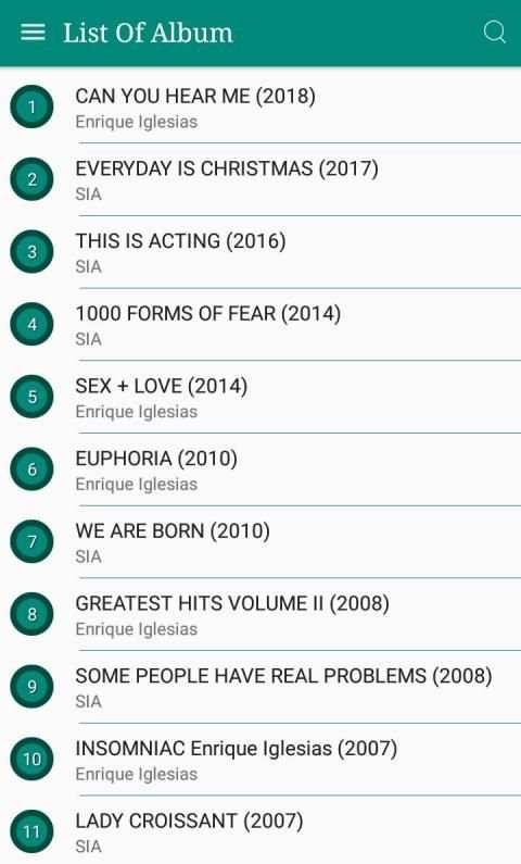 SIA Songs Lyrics screenshot 8