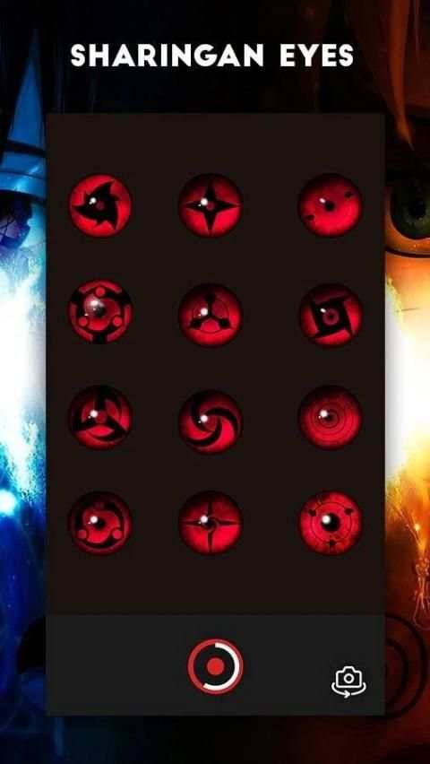 Sharingan Eyes Camera Photo Editor скриншот 5