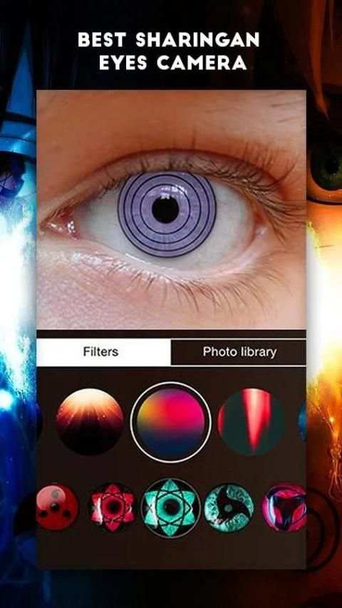Sharingan Eyes Camera Photo Editor скриншот 1