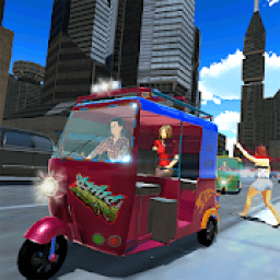 Modern Rickshaw Driving - Free Tuk Tuk Auto Games आइकन