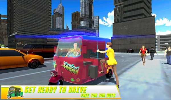 Modern Rickshaw Driving - Free Tuk Tuk Auto Games screenshot 1