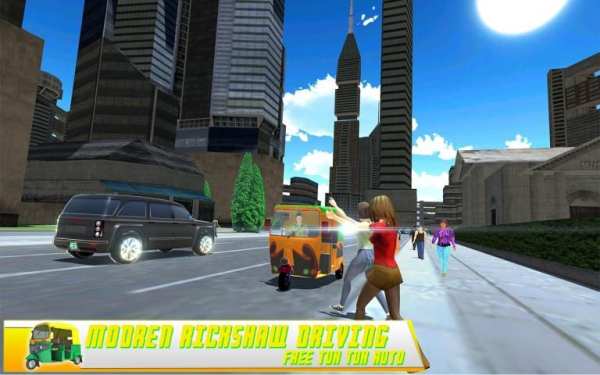Modern Rickshaw Driving - Free Tuk Tuk Auto Games screenshot 6