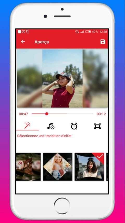 تركيب الصور ودمجها مع الاغاني وصنع فيديو
‎ screenshot 5
