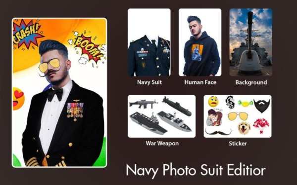 Navy Photo Suit Editor स्क्रीनशॉट 5
