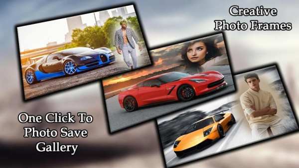 Photo Editor with Racing car स्क्रीनशॉट 1