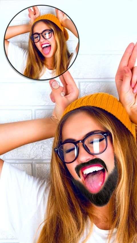 Man Mustache Beard Changer screenshot 1