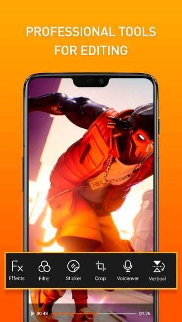 Screen Recorder for Fortnite - Video player , Edit स्क्रीनशॉट 2