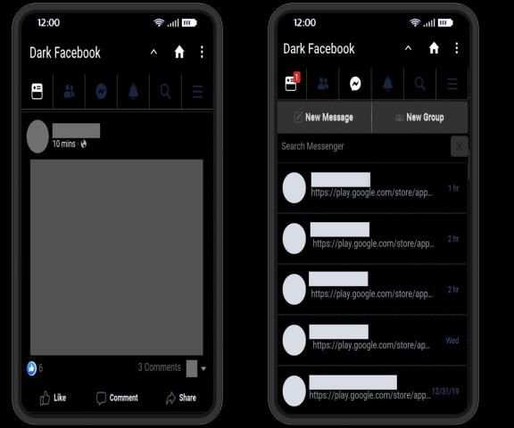 Dark Mode For Facebook screenshot 3