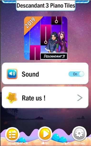 Descandant 3 Piano Tiles 2019 screenshot 1