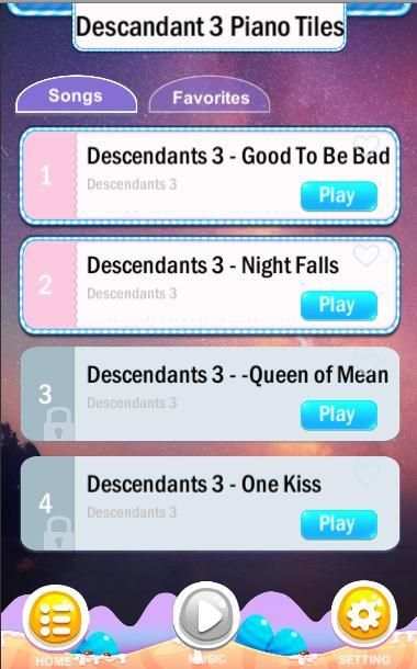 Descandant 3 Piano Tiles 2019 screenshot 2