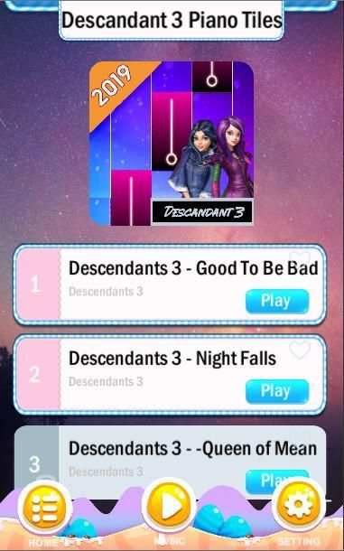 Descandant 3 Piano Tiles 2019 screenshot 6