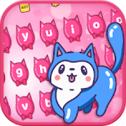 Cat Love Keyboard-Cute Kitty Theme Keyboard आइकन